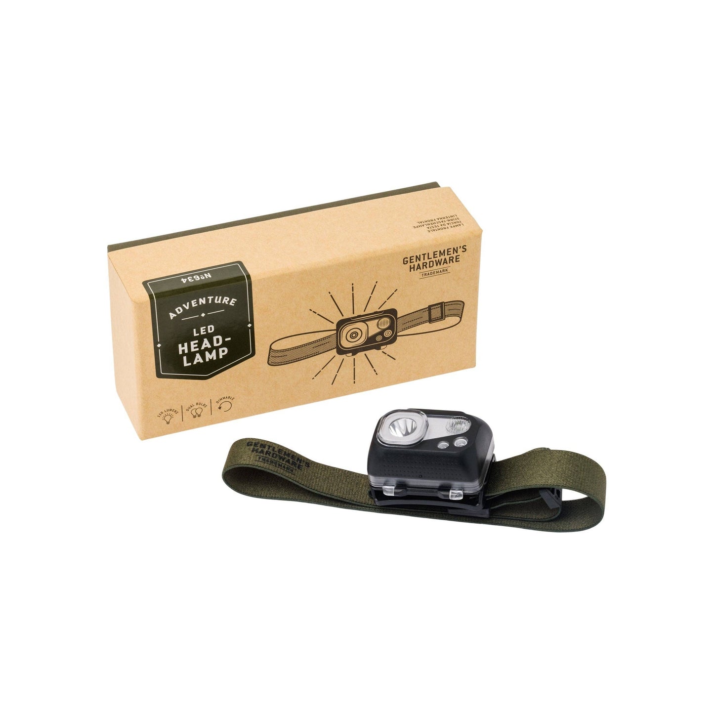 Gentlemen's Hardware Waterproof Head Torch
