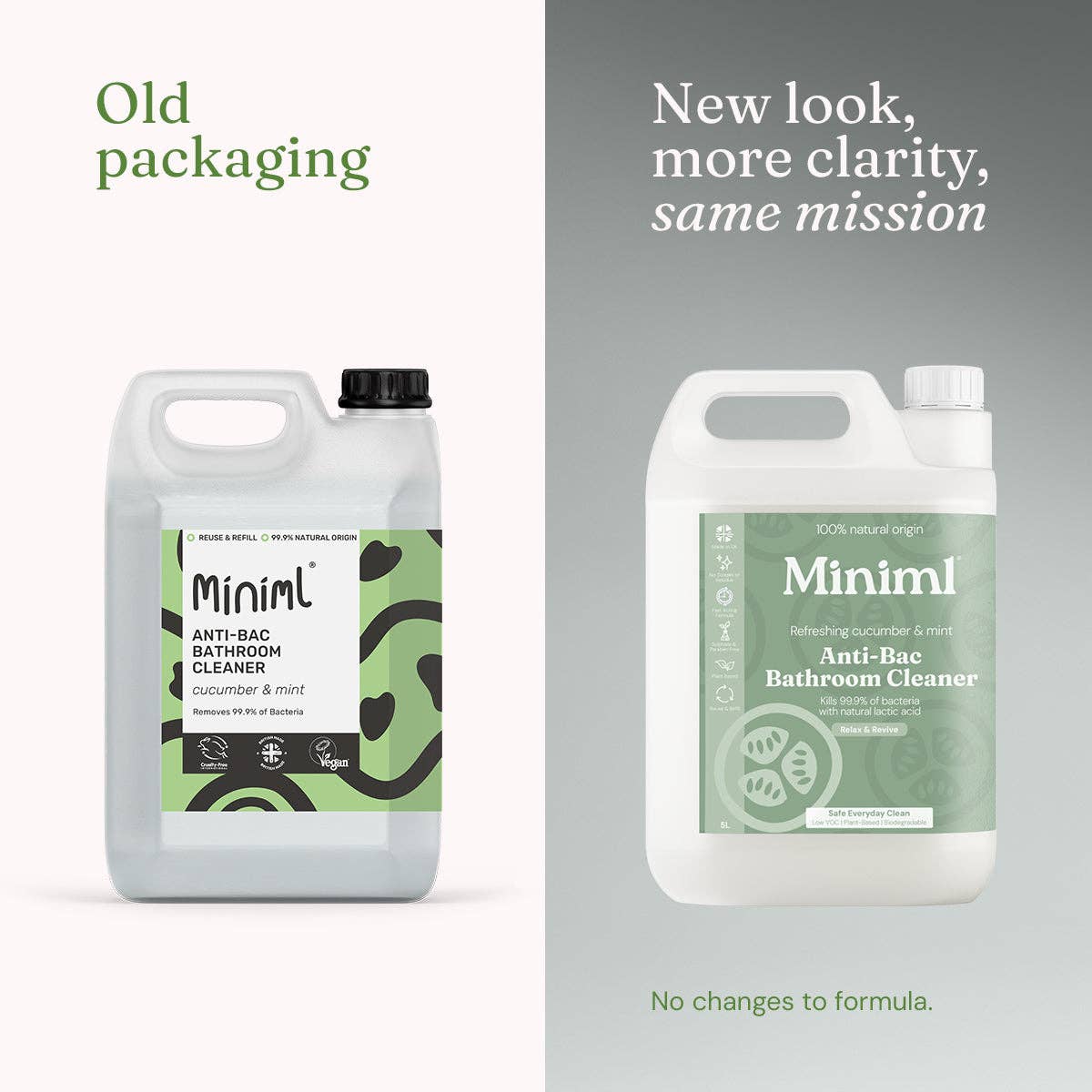 Anti-Bac Bathroom Cleaner - Cucumber + Mint 5L Refill: 5L Refill