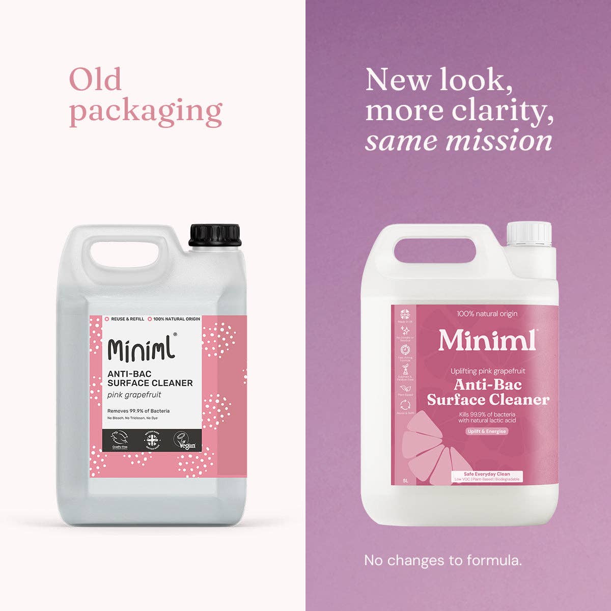 Anti-Bac Surface Cleaner - Pink Grapefruit 5L Refill: 5L Refill