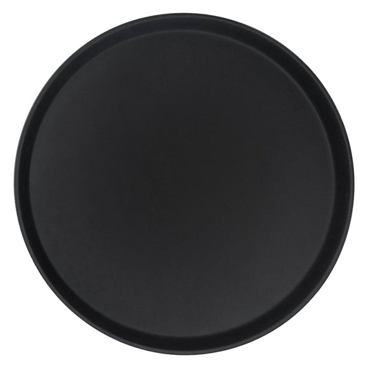 Black 40.5cm Round Non-Slip Serving Tray - By Argon Tableware