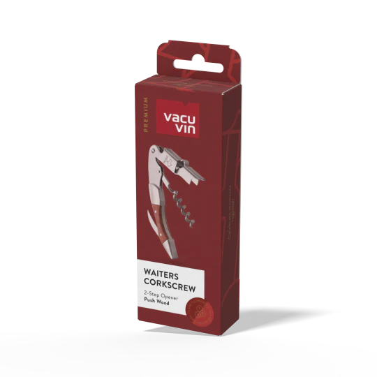 Vacu Vin Push Waiter's Corkscrew - Wood