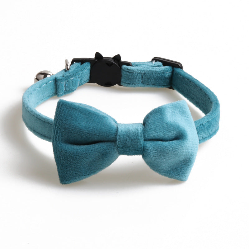 Bowknot Velvet Pet Collars for Dogs