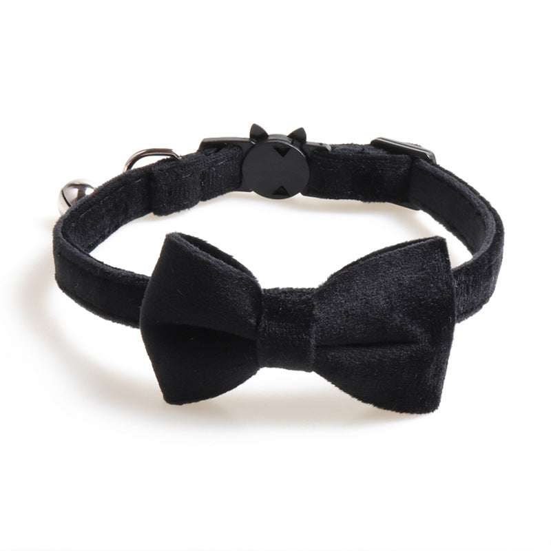 Bowknot Velvet Pet Collars for Dogs