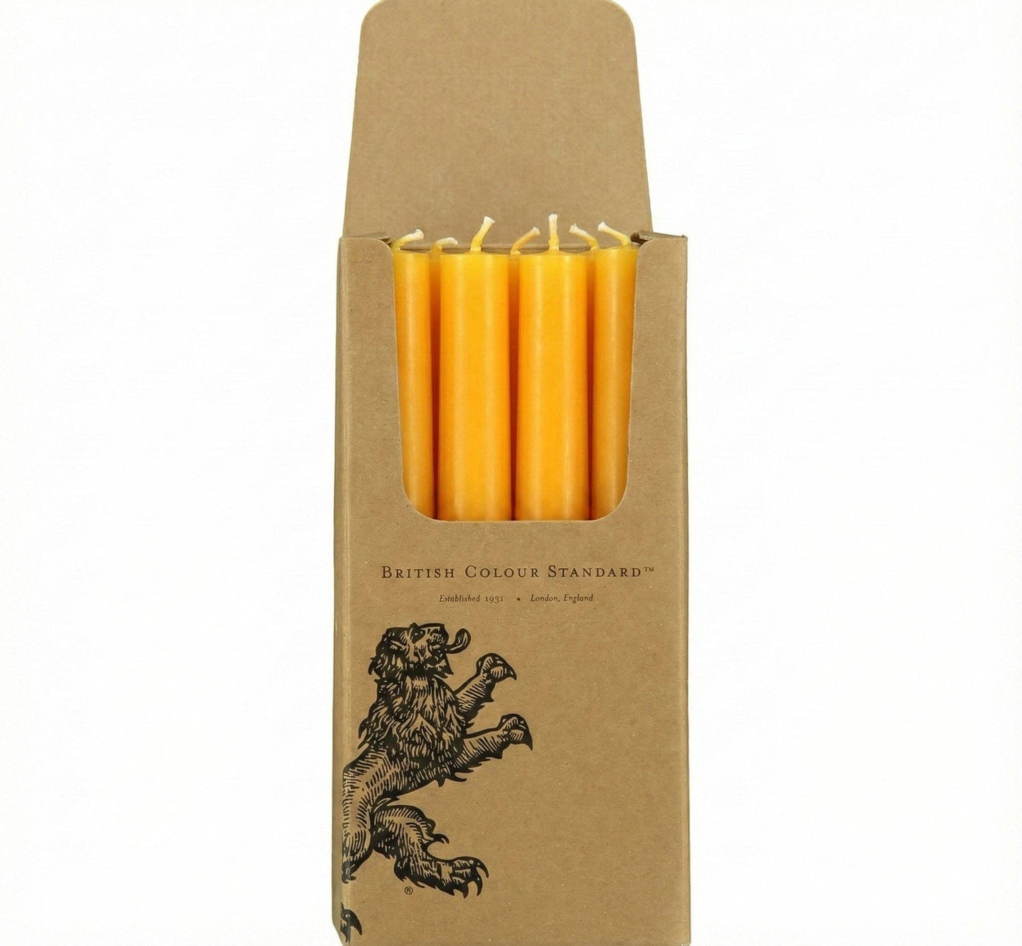 Bright Orange Eco Dinner Candles, 25 per pack: 1