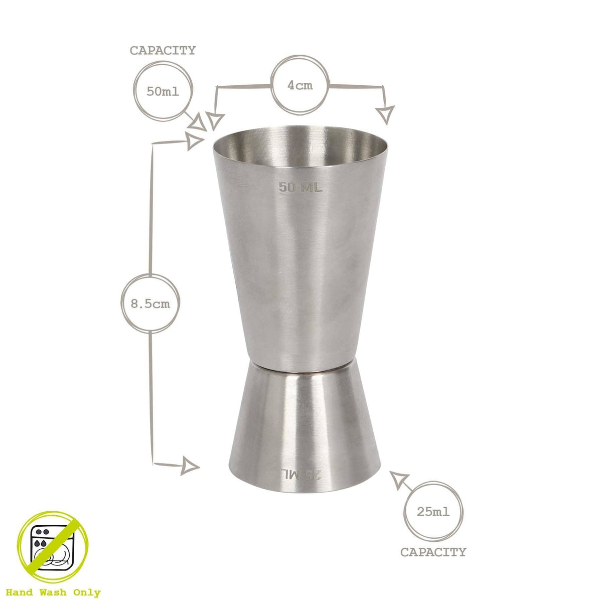 25/50ml Stainless Steel Jigger