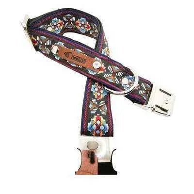 Personalised Designer Cotton Dog Collar